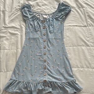 Floral Blue Dress